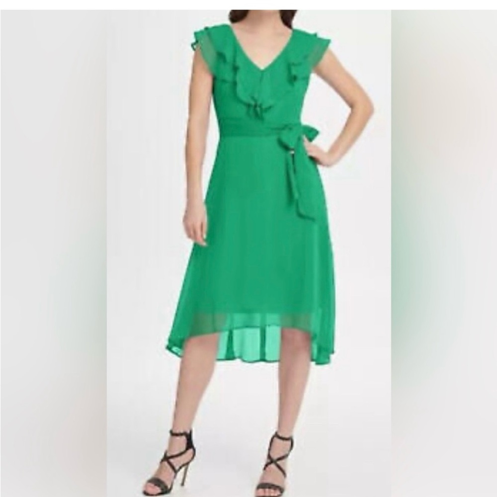 DKNY emerald green dress